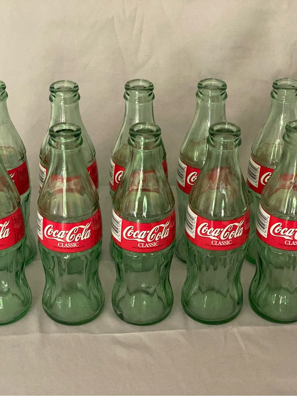 10 Vintage Coke Commemorative Bottles celebrating 1st Leafs and Habs game at ACC